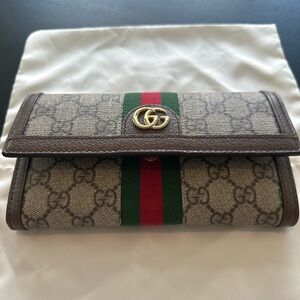 Gucci Ophidia GG Continental Wallet (dust cover included)